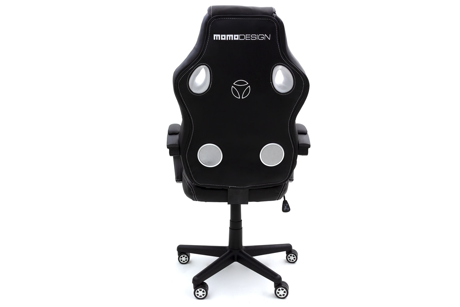 con Suono Bluetooth MoMo Design GC-002 Bianco//Nero Sedia da Ufficio Gaming Chair