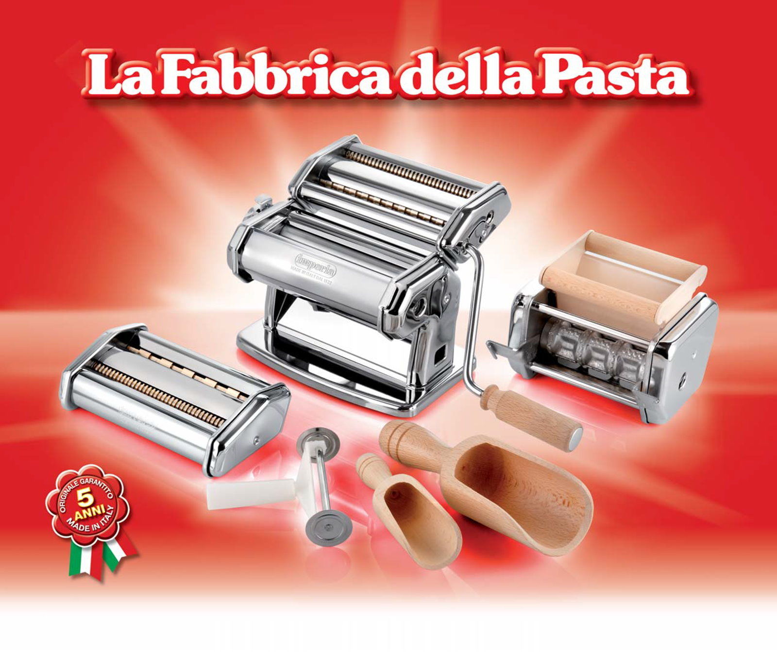 Imperia Noodle Machine Fabbricca Della Pasta + Accessory Noodle Pasta