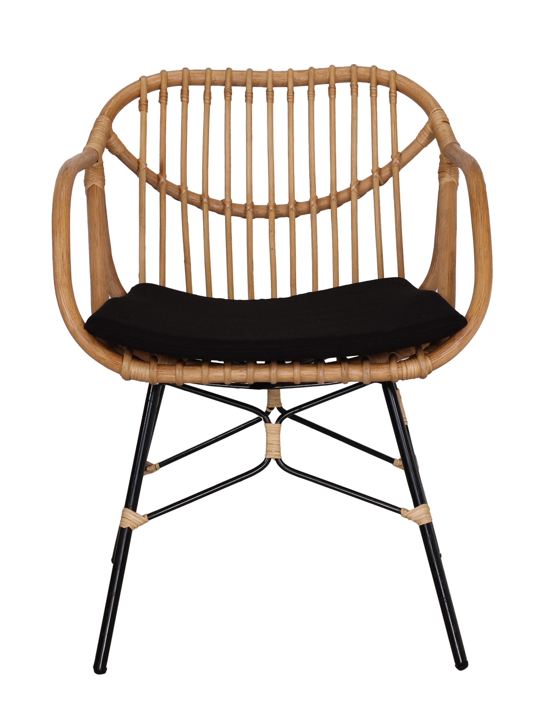 Rattan Clubsessel Retro Style Lounge Sessel Stuhl Küchenstuhl