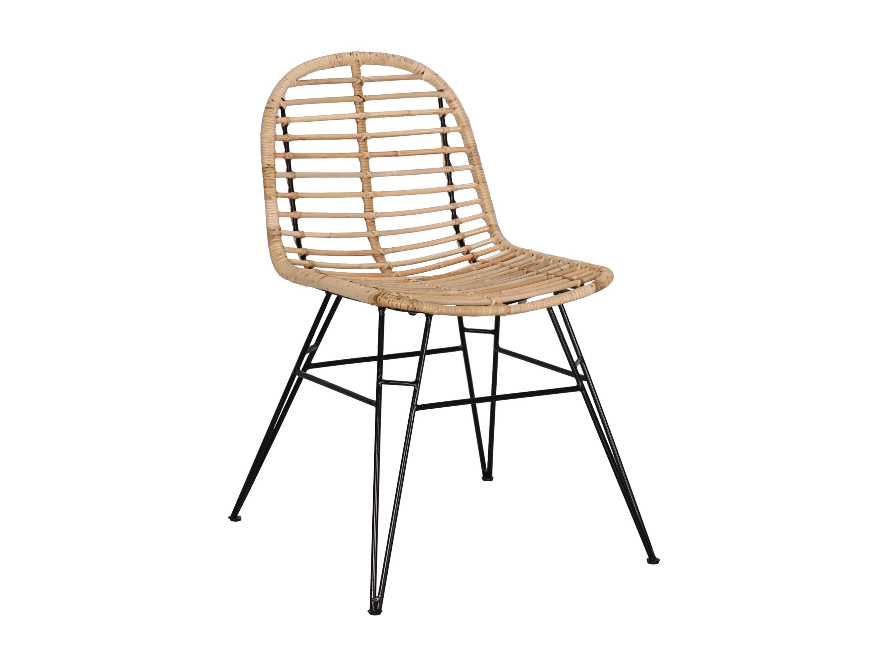 Rattan Esszimmerstuhl Retro Style Esszimmer Küche Sessel Stuhl