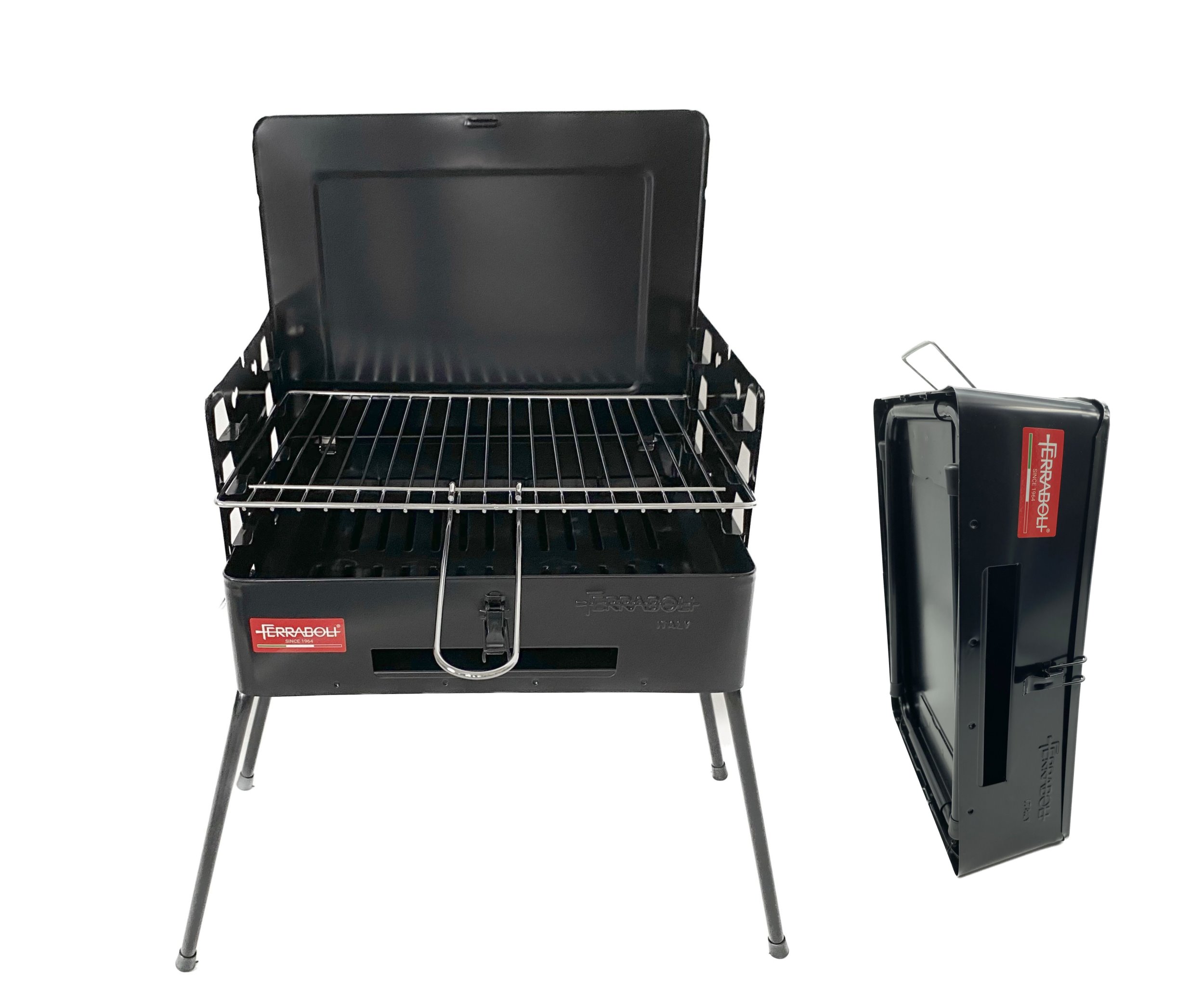     Ferraboli Holzkohlegrill Koffergrill Camping Grill Klappgrill Festival Faltgrill