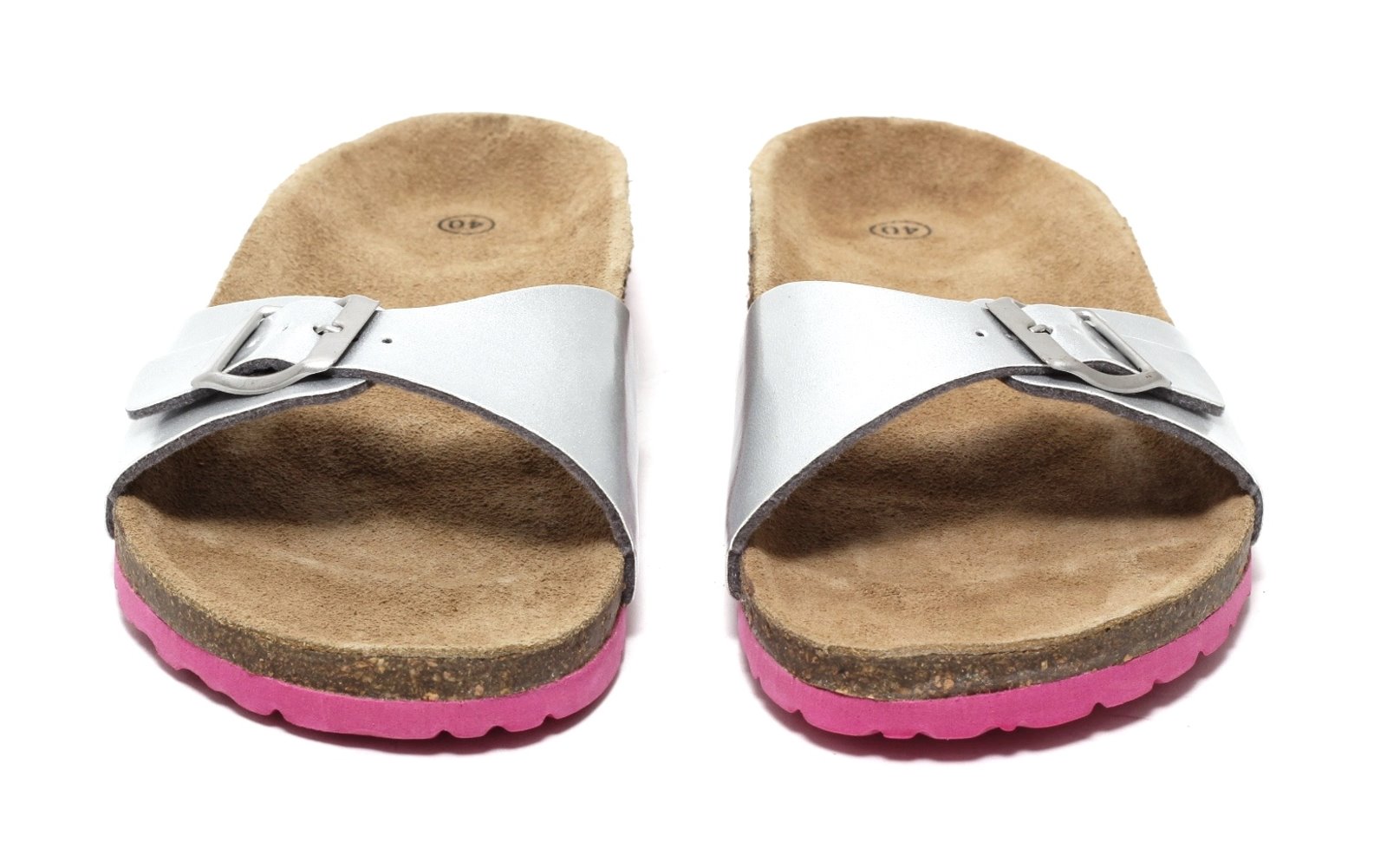 Trend Sandalette Bio Sandale Schuhe Pantoffel Sommer Damen Pantolette Silber dBrQCoeWx