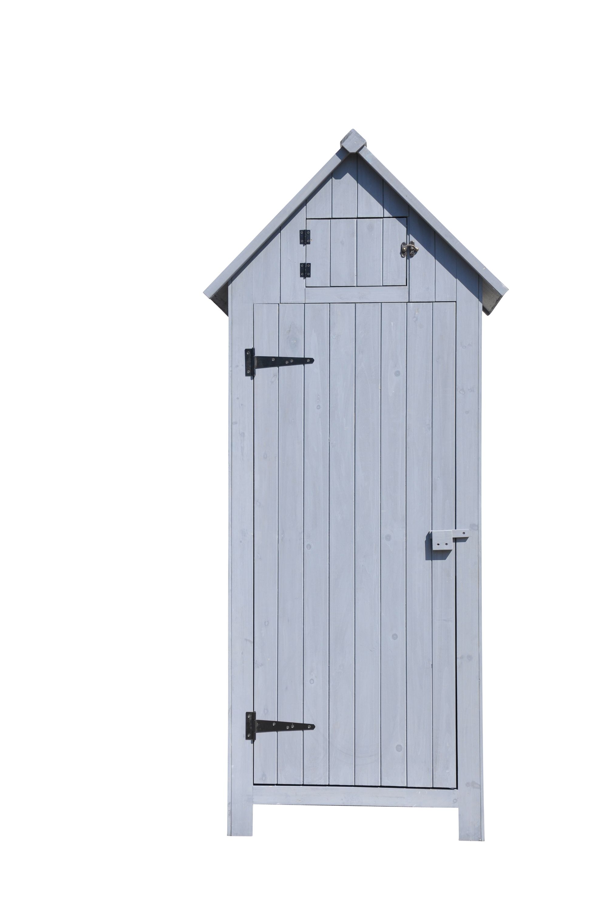 Leco Gartenschrank Holz Schrank Aufbewahrung Geräte Schuppen Vintage