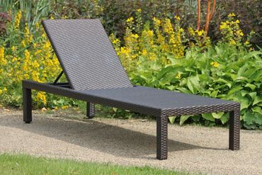gartenliege rattan optik, garden pleasure sonnenliege ibiza relaxliege garten liege möbel, Design ideen