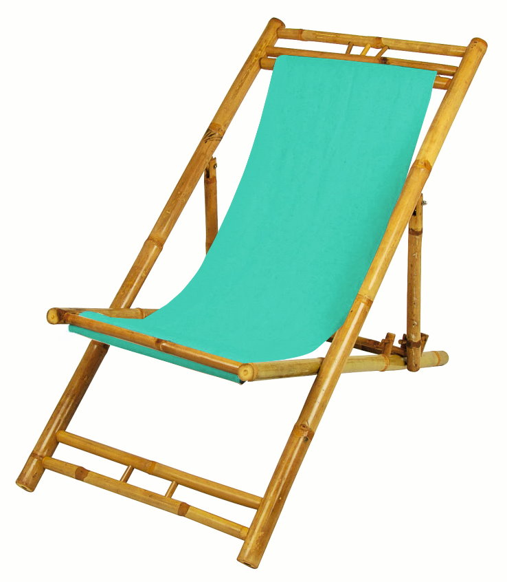 Bambus Relax Liegestuhl Garten Stuhl Sonnenliege Holz Liege Möbel