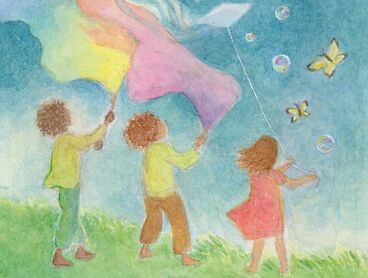 postkarte kinder himmelfahrt | waldorfshop