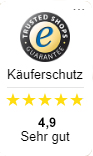 Trusted Shops Käuferschutz Bewertung Glomer.com Sehr gut