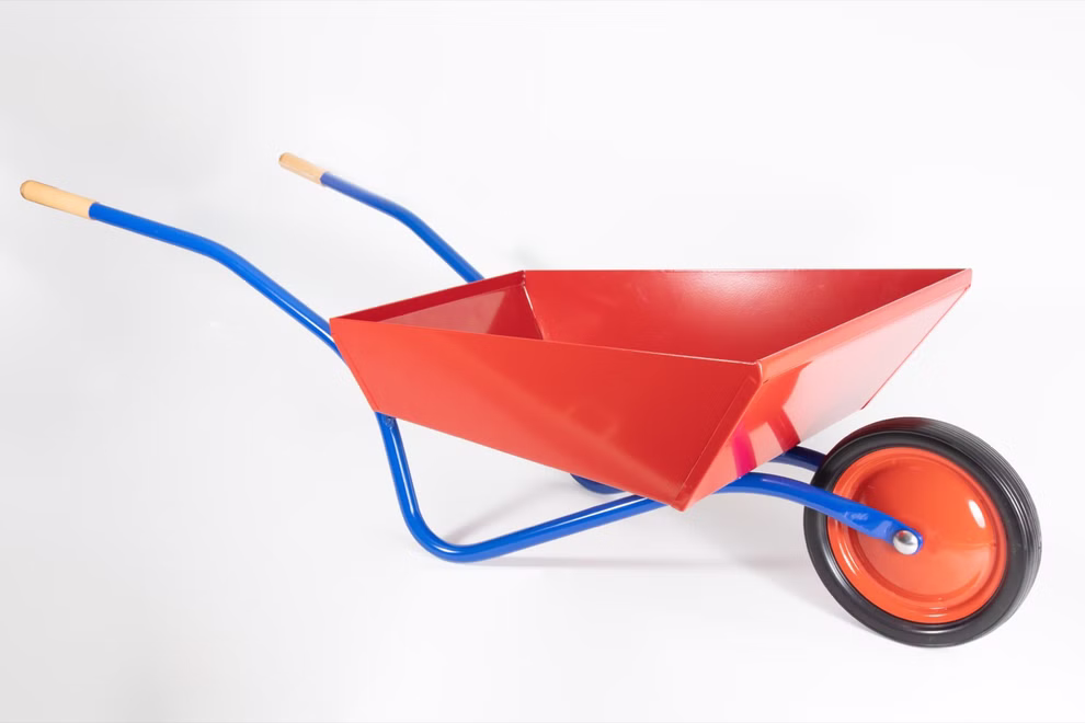 Schubkarre aus Metall Schubkarre aus Metall