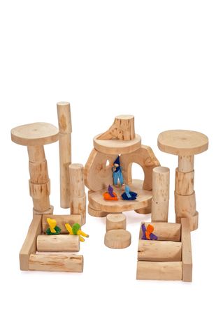 Blocchi da costruzione in legno Magic Wood 36 ecoBlocks