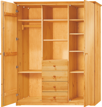 Livipur Noah Armoire à vêtements, 3 pièces