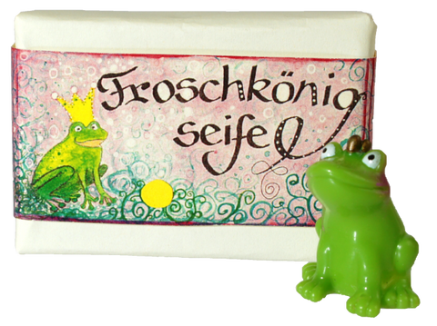 Frog Prince soap, block soap with fairy tale motif