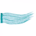 Stockmar Stockmar Wachsmalblöcke Wachsmalblock in 32 Farben_15308 blaugrün Ein hellblauer strukturierter Pinselstrich mit weichen gewellten Linien fließt direkt aus einem rechteckigen Stockmar Wachsmalblöcke Wachsmalstiftblock der auf einem weißen Hintergrund abgebildet ist. blaugrün