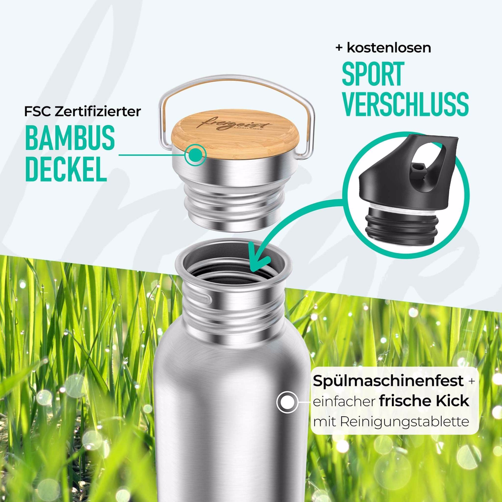 Trinkflasche aus Edelstahl, 500 ml