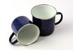 Emaille Tasse blau, 360 ml