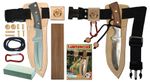 Kit couteau de route pour enfant avec ceinture en cuir