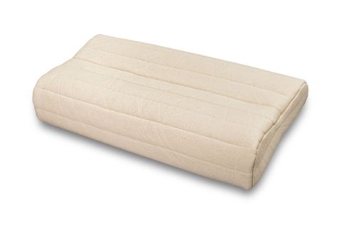 Ergo-form natural latex pillow with double jersey quilted cover