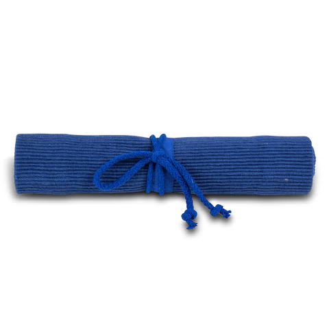 Astuccio per matite arrotolabile blu, 16pz