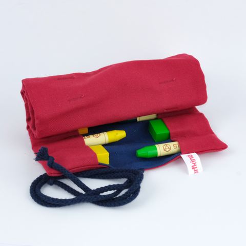 12 roll-up pencil case, cherry/blueberry