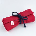 Trousse à roulettes de 16 - cerise/bleuet