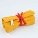 16 roll-up pencil case - curry/cherry