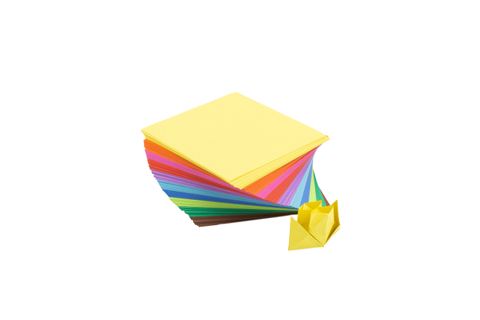 Papel plegable de origami, luz