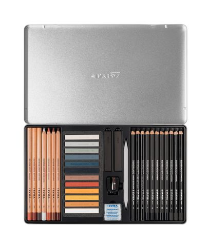 LYRA Sketching Set, 35 pieces in a case