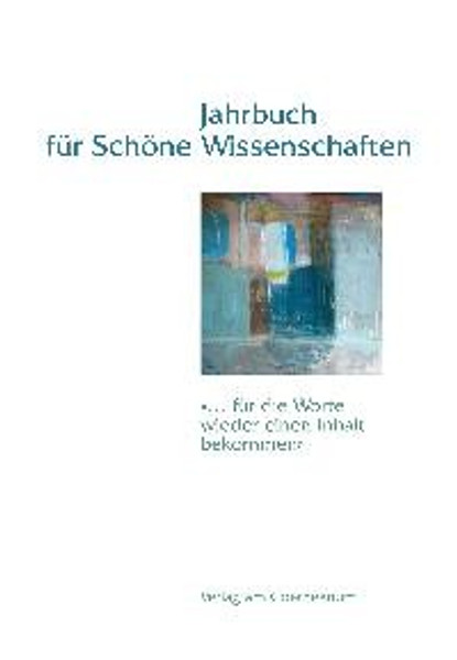 Jahrbuch für Schöne Wissenschaften, Band 3