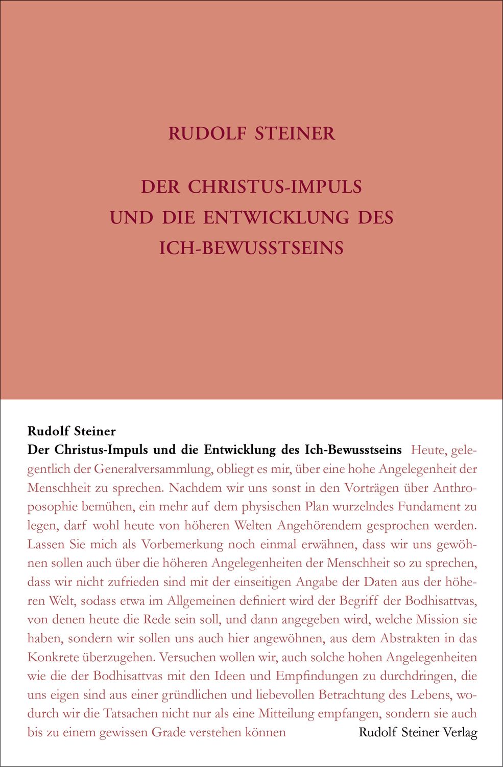 GA 116 Der Christus-Impuls und die Entwicklung des Ich-Bewusstseins