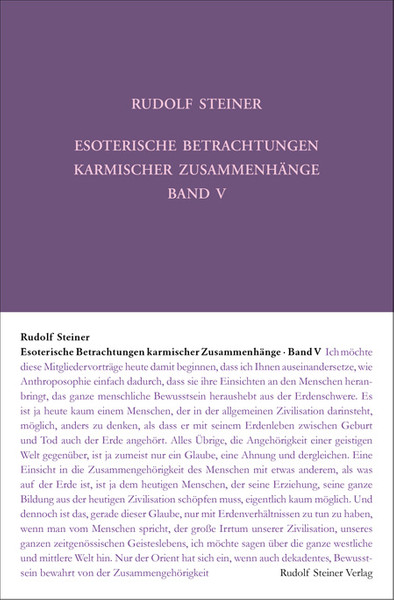 GA 239 Esoterische Betrachtungen karmischer Zusammenhänge Bd. 5