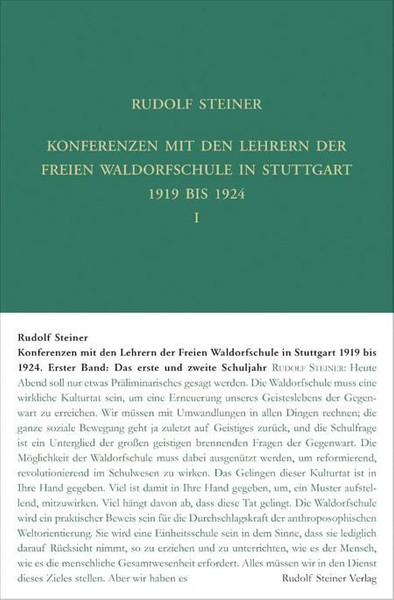 GA 300 a-c Konferenzen mit den Lehrern der Freien Waldorfschule 1919 bis 1924