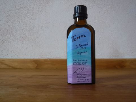 Aceite de turba con musgo de Islandia y tomillo