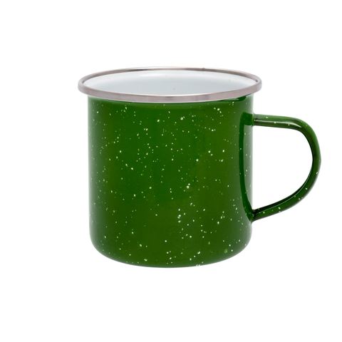 Tazza di smalto, verde, 360 ml 