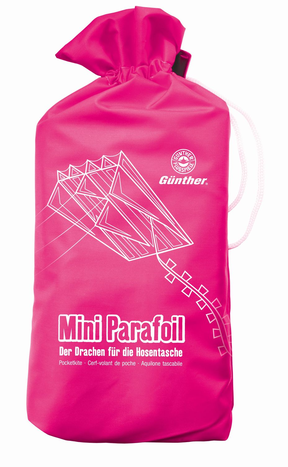 Pocket kite with pink cover