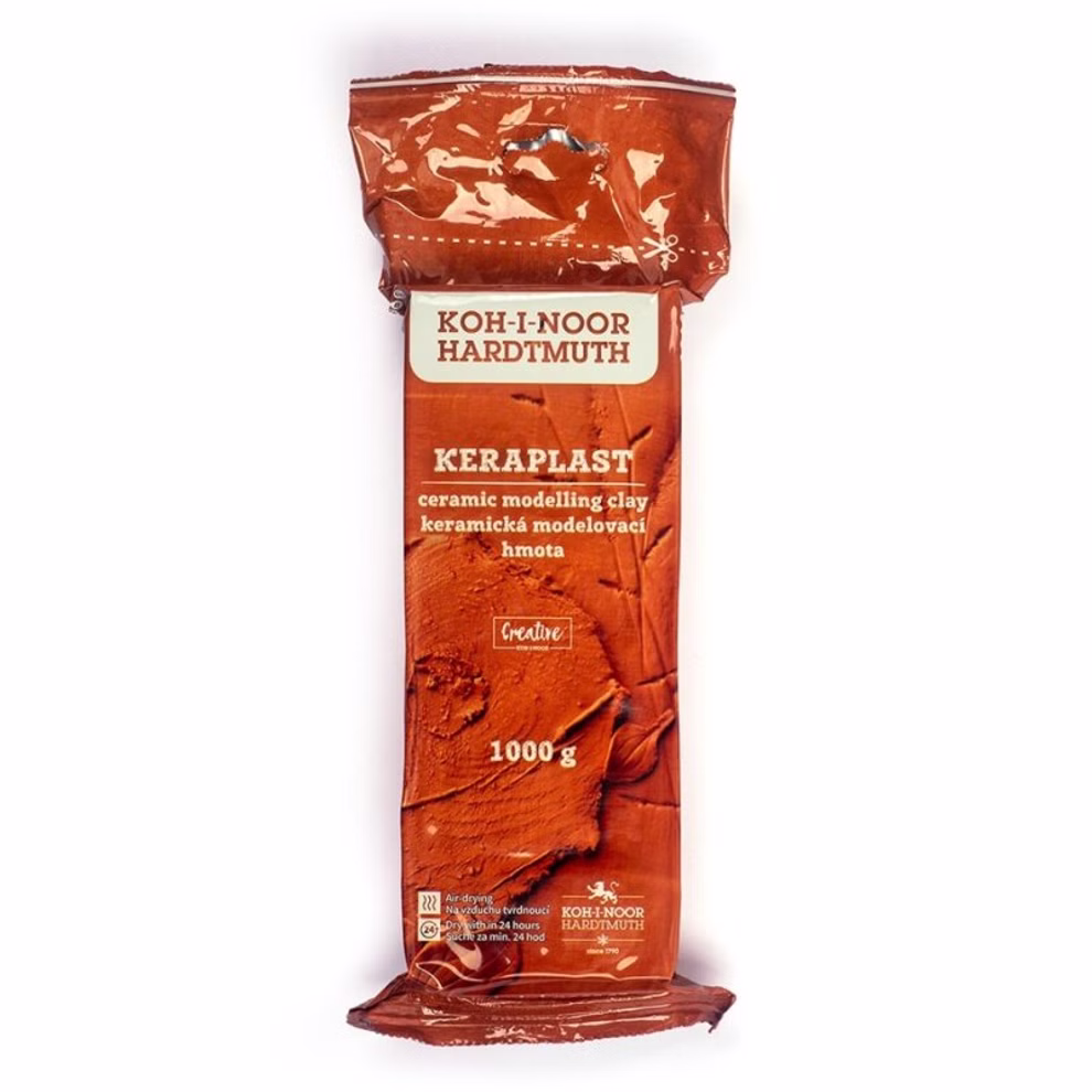 Modelling clay, 1 kg terracotta Modelling clay, 1 kg terracotta