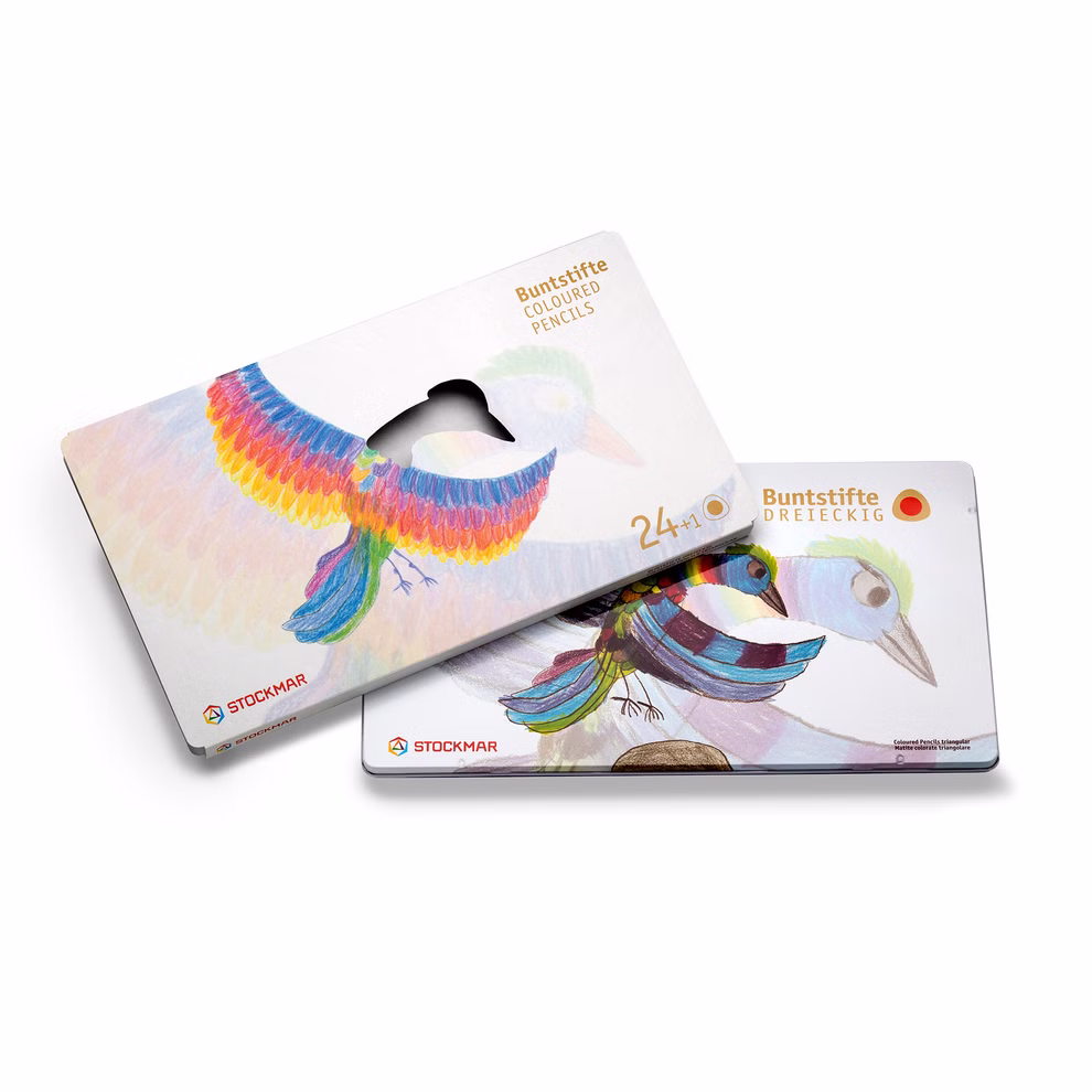 Coloured pencils triangular, 24 + 1