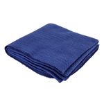 Baby blanket made from merino wool kbT blue