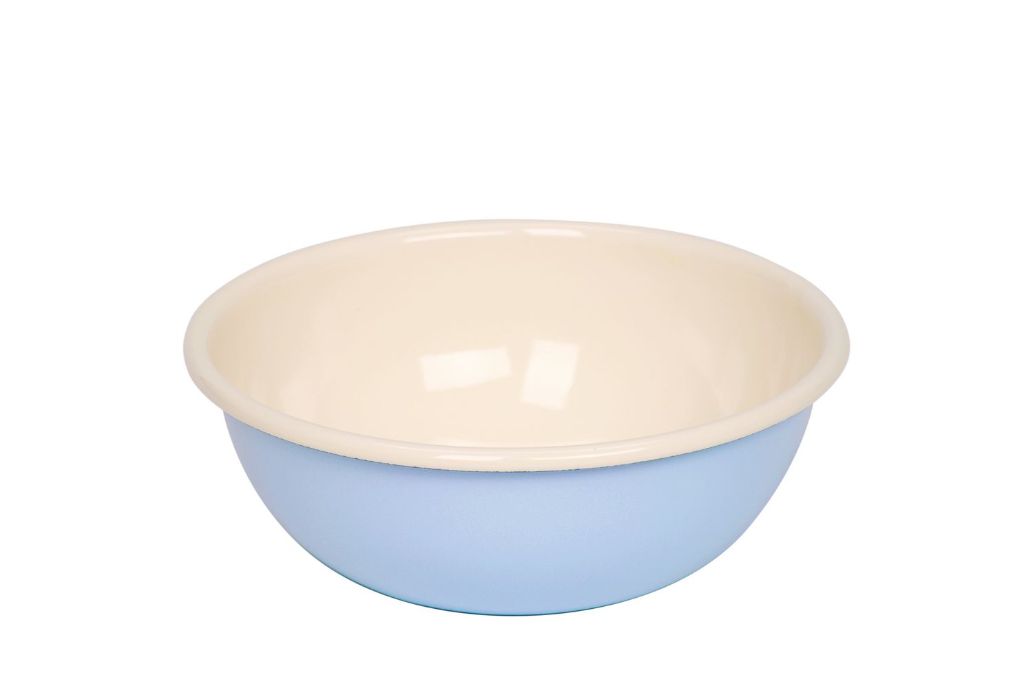 Enamel bowl, pastel blue