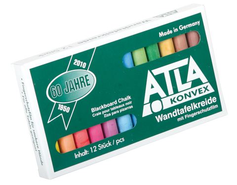 Blackboard chalk assortment 12 colours