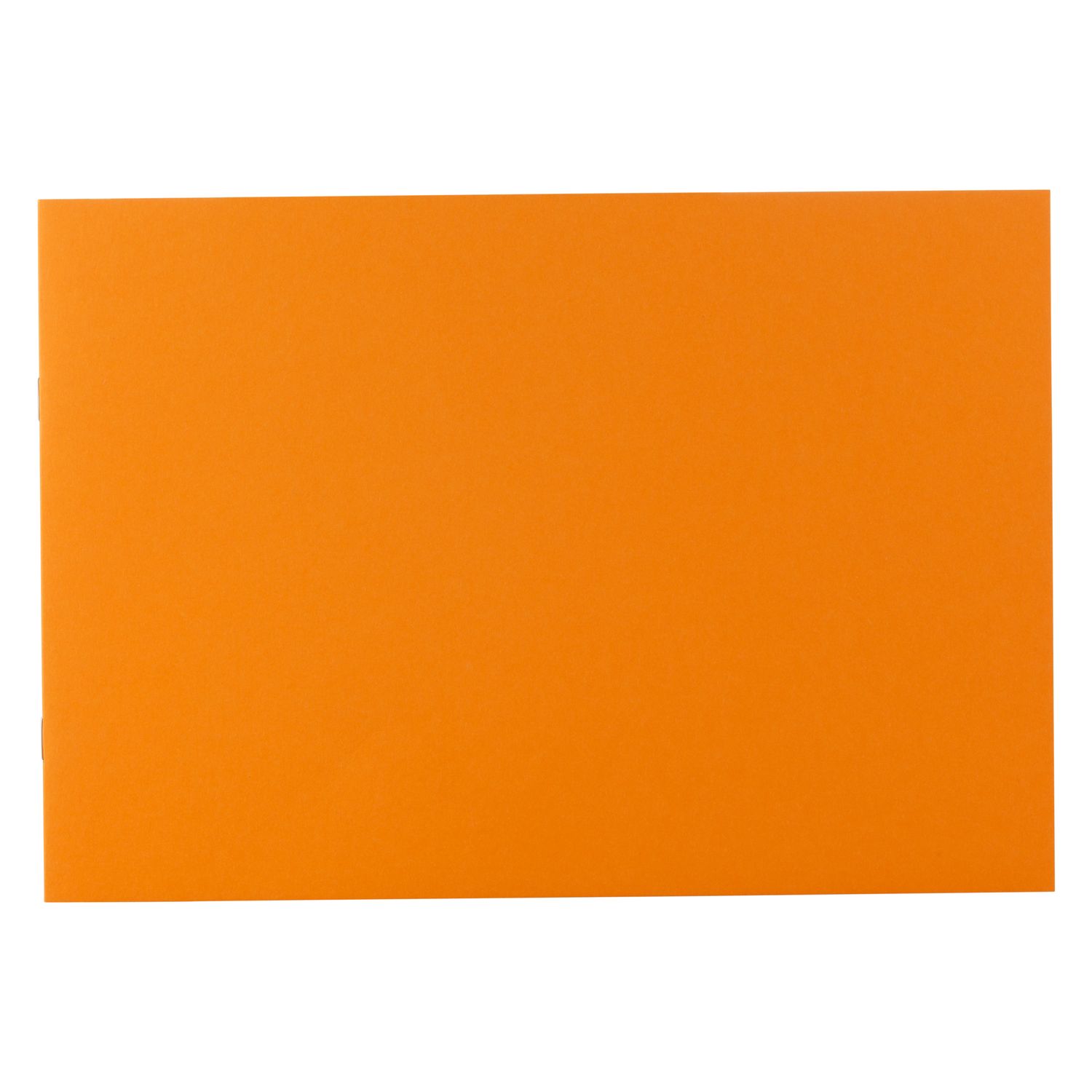 Colouring and drawing book, A4 landscape format orange