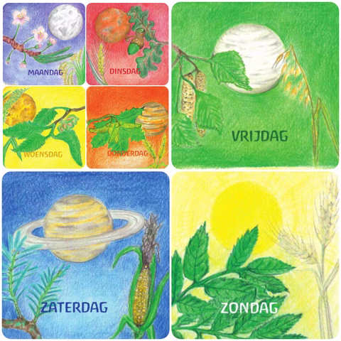 Kartenset Tage