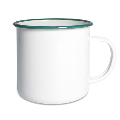 Enamel cup ocean, 360 ml 