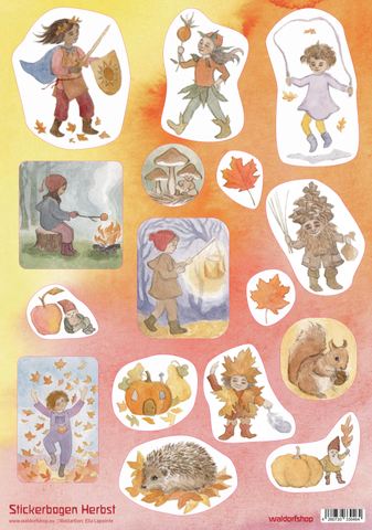 Stickerbogen Herbst