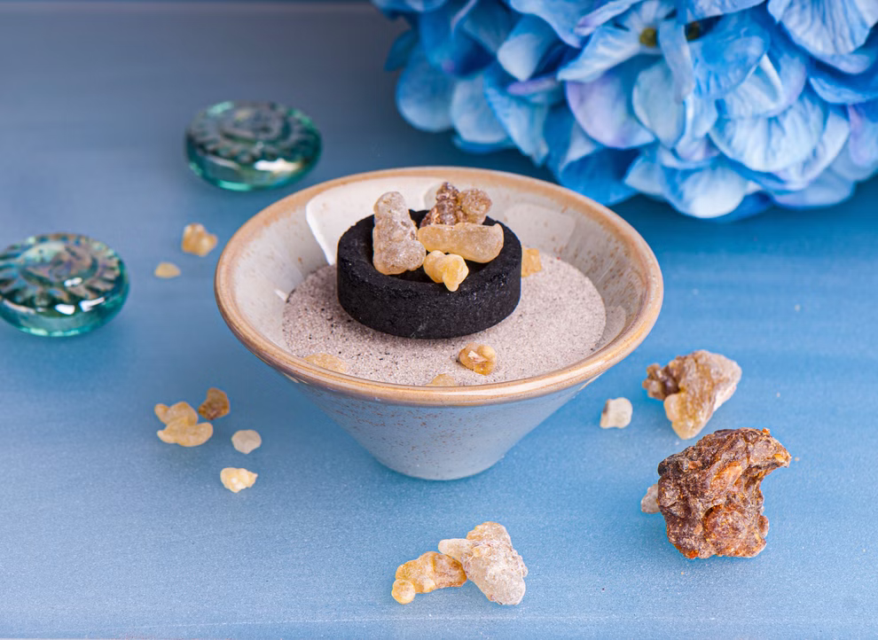 Keramische wierookschaal grijs Keramische wierookschaal grijs