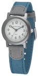 Reloj de pulsera infantil, azul/gris