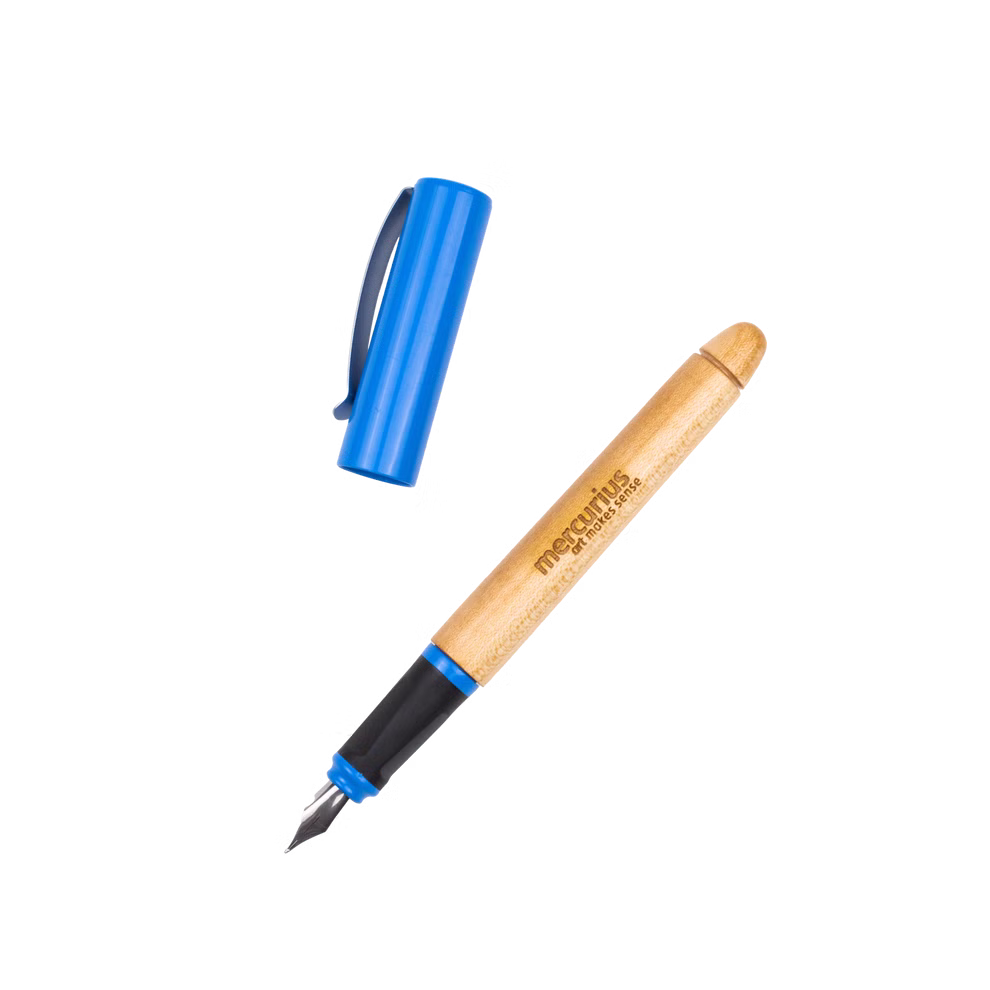 Penne stilografiche per la scuola blu Penne stilografiche per la scuola blu