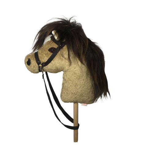 Organic cotton hobby horse, light brown