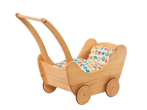 Doll&#039;s pram made from alder