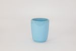 Small ceramic mug 2s blue