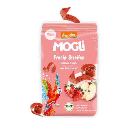 MOGLi Frucht Streifen Erdbeere