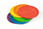 Grapat wooden toy 6 plates, rainbow